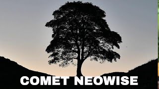 Comet Neowise over sycamore gap #Cometneowise #Sycamoregap