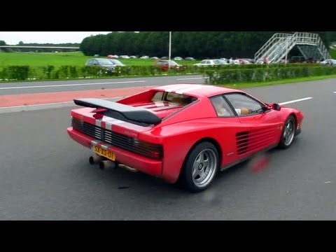 Ferrari Lamborghini Maserati flyby's driveby's TT Circuit Assen 