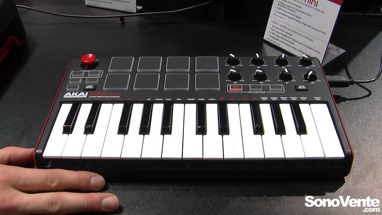 Akai MPK Mini Musikmesse 2014 YouTube