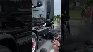 Black Scania Van Den Bulcke Ciney Truckshow 2025 Trucks Market