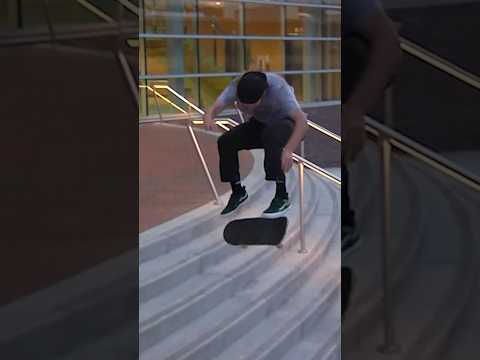 10 Stair Nollie Flip by Kanaan #skateboarding
