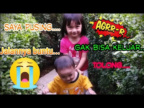 Bermain petak umpet di taman LABIRIN - BINTARO XCHANGE MALL || Keysha dan Ahza rusuh