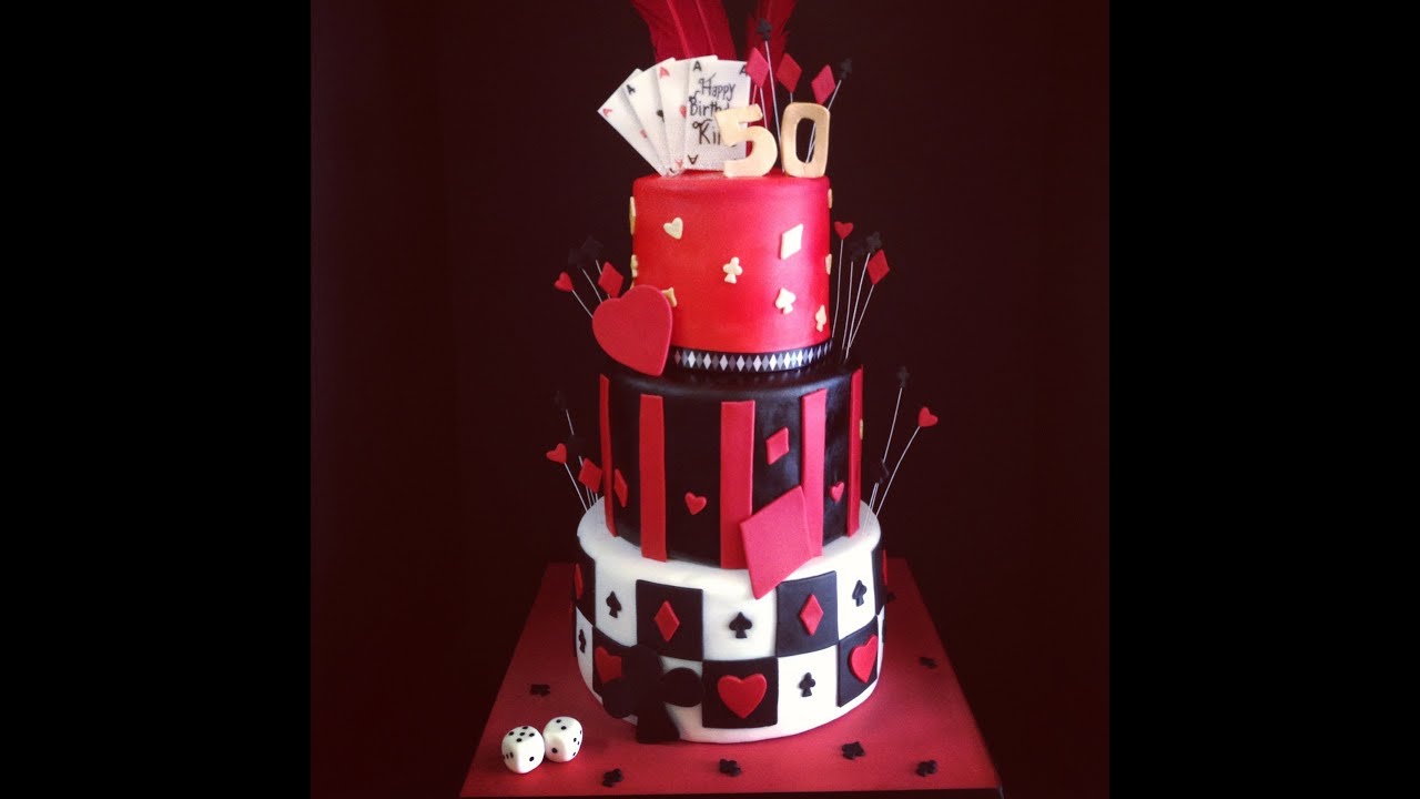 Casino Themed Cake - YouTube