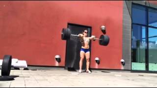 Hang power clean: 95 x 6 reps by Mia Åkerlund