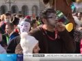 Povorka maski u centru Novog Sada
