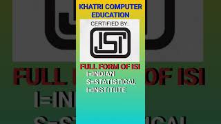 Full Form Of Isi Mark