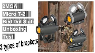 Aimpoint Micro T 2 Red Dot Reflex Sight With Standard Mount 2 Moa Scope