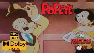 Popeye The Sailor Man Private Eye Popeye 1954 4K Hdr Dolby Vision Remastered
