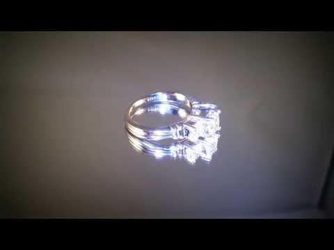 Certified Zales Princess Diamond Platinum Engagement Ring