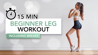 15 MIN BEGINNER LEG WORKOUT | Başlangıç Seviye Bacak Antrenmanı | Eylem Abaci