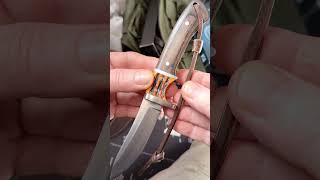 Hunting Knife & Leather Sheath Made By Myself
