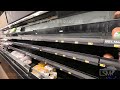 01-15-2022 Charlotte, NC-Ice Storm Prep empty shelves and gas lines