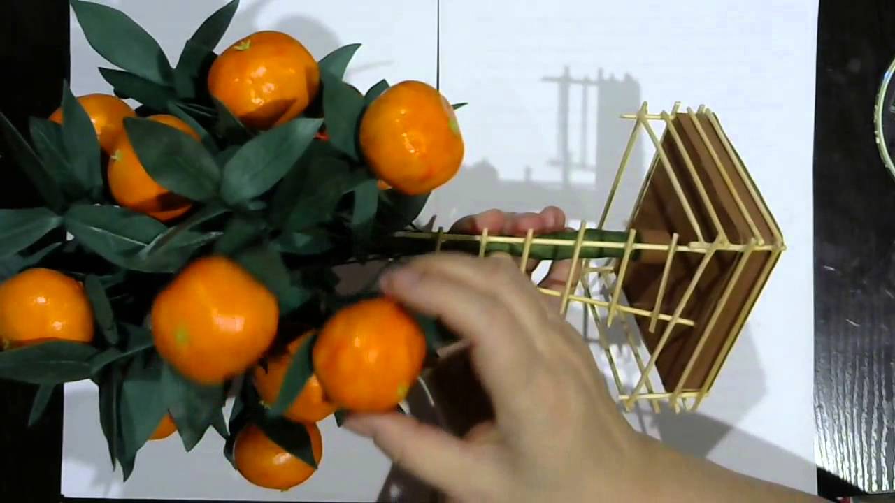 Декоративное мандариновое дерево своими руками 97