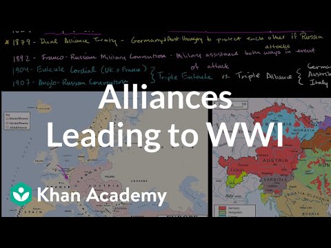Alliances leading to World War I Alliances leading to World War I
