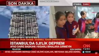 istanbulda deprem 5,8 şiddetinde