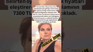 Nurseli̇ İdi̇z Pahalilik İsyani Ni̇şantaşinda Gi̇tti̇ği̇ Restoranda Si̇pari̇ş Etti̇ği̇ Makarnanin.asgari̇ Ücret