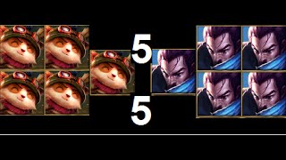 League of Legends * One for all mode * 5 Teemo VS 5 Yasuo 2015