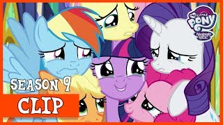 The Mane Six Cry Together Before Twilight Leaves Ponyville The Last Problem Mlp Fim Hd