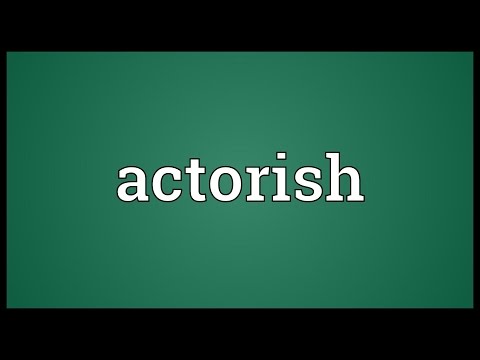 Header of Actorish