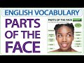 Learn English Vocabulary - Parts of the Face in English - Face Words