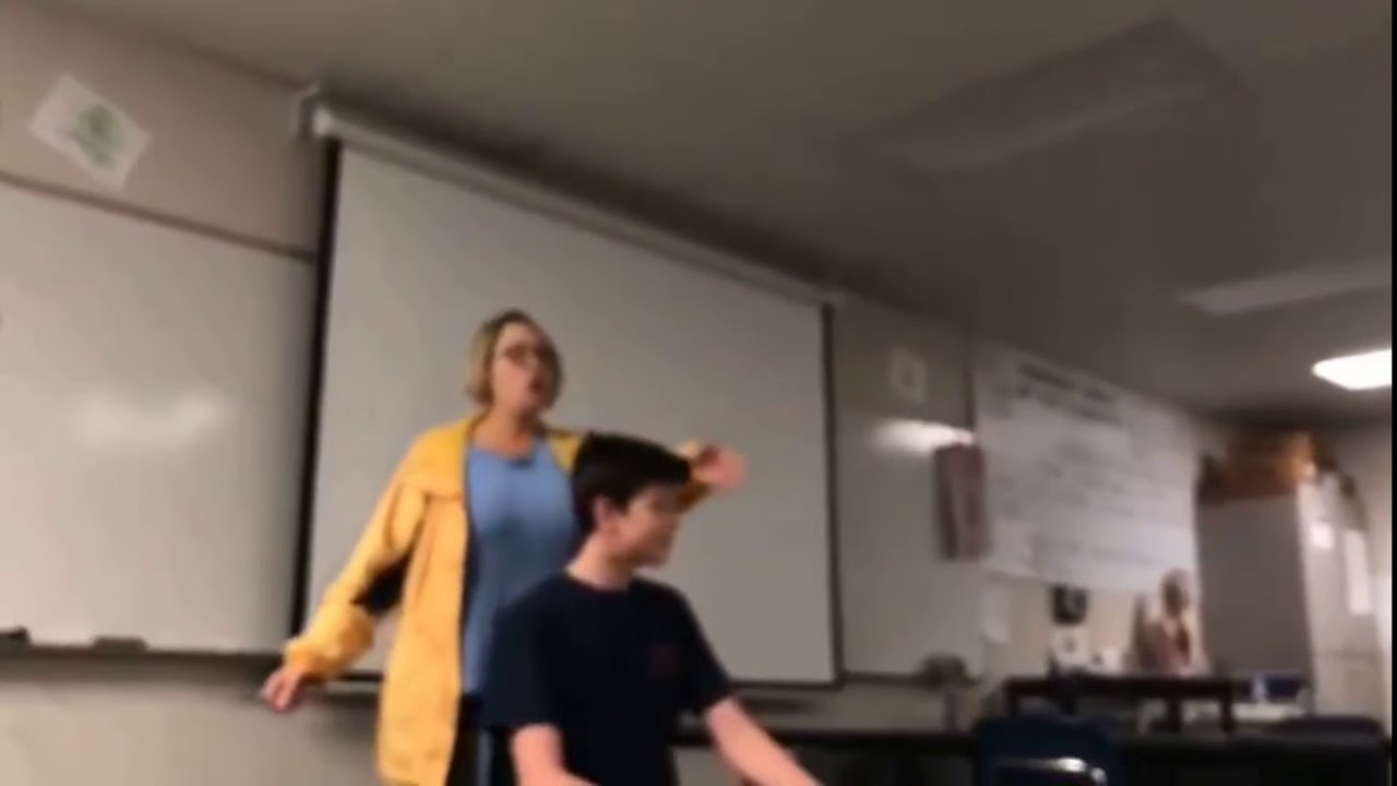 Classmate accidentally inside student compilation