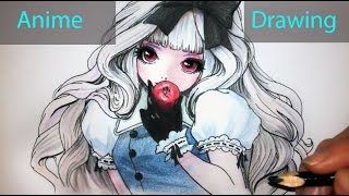 How to Draw Anime girl / Speed drawing