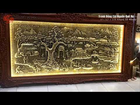 Bức Tranh Đồng Cội Nguồn Quê Hương Siêu Đẹp. Đồ Đồng Hoài Ánh