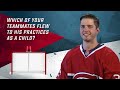 Teammate Trivia: "I used to fly to practice"