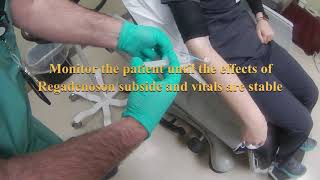 Myocardial Perfusion test - Injecting Regadenoson and Technitium - Dr Jamal USMLE