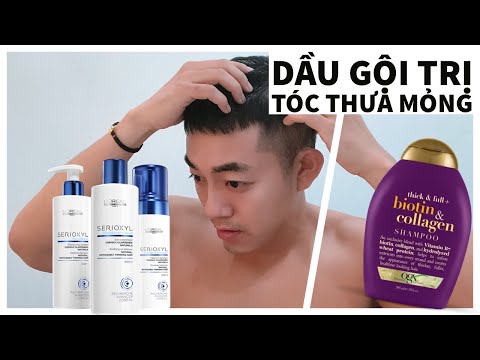 Men vs Beauty | Review dầu gội cho tóc thưa mỏng Loreal và Biotin