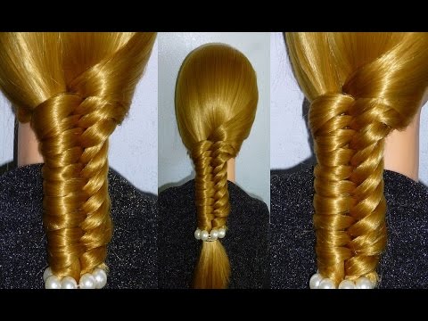 Плетение хвостов из средних волос Плетение хвостов из средних волос