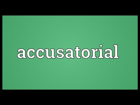 Header of accusatorial