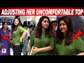 Oops 😳 Neelima Rani Adjusting Her Uncomfortable Top 😱 Neelima Rani Embarrassing Moments 👙