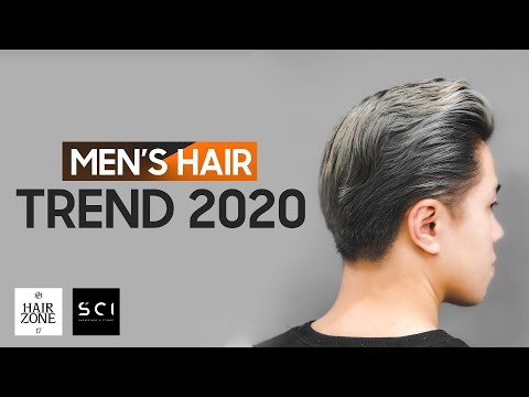 Men hair trend 2020 - Long trim pompadour nhuộm nâu rêu - Hair dye + Hair cut