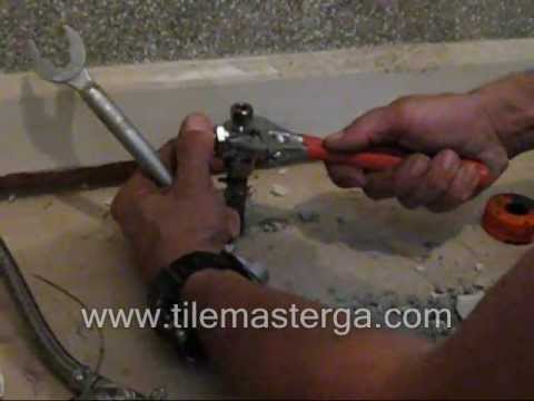 Delta Bathroom Faucet Repair on How To Replace Repair Leaking Shut Off Valve Toilet Vanity Water