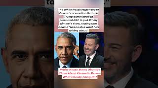 Obamas Accusation About Kimmels Show Pulledwhite House Responds