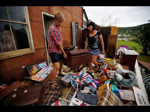 Homes destroyed as twin cyclones slam into northern Australia.