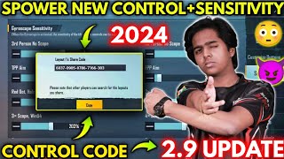 SPOWER GAMING NEW SENSITIVITY SETTINGS 2024 & SPOWER GAMING NEW 5 FINGER CONTROL
