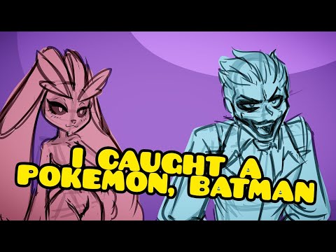eu capturei um pequeno pokemon batman by AlvaoDoAviao