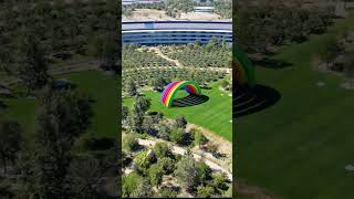 Apples Spaceship Headquarters Building, Cupertino, California, Usa