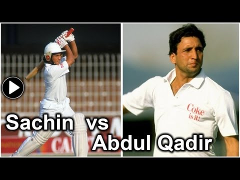 Sachin Tendulkar vs Abdul Qadir: The 16-year old smashes four...