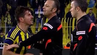 Emre Belözoğlu haksızlığa uğrayınca çıldırdı