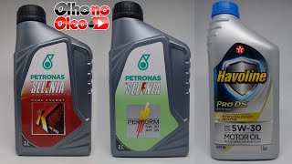 Olho no Óleo Mais - Resposta Texaco e Petronas para linha 5W30 aplicação Fiat