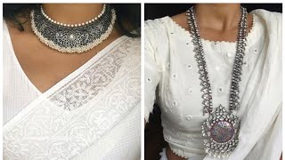 White Saree Jewellery That You Can Wear With Sarees