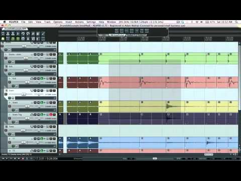 Drum Editing in Reaper