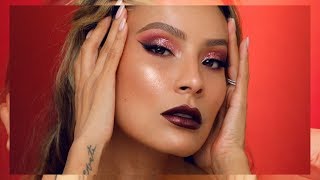 Cranberry Holiday Makeup Look Desi Perkins Cranberry Holiday Makeup Look Desi Perkins