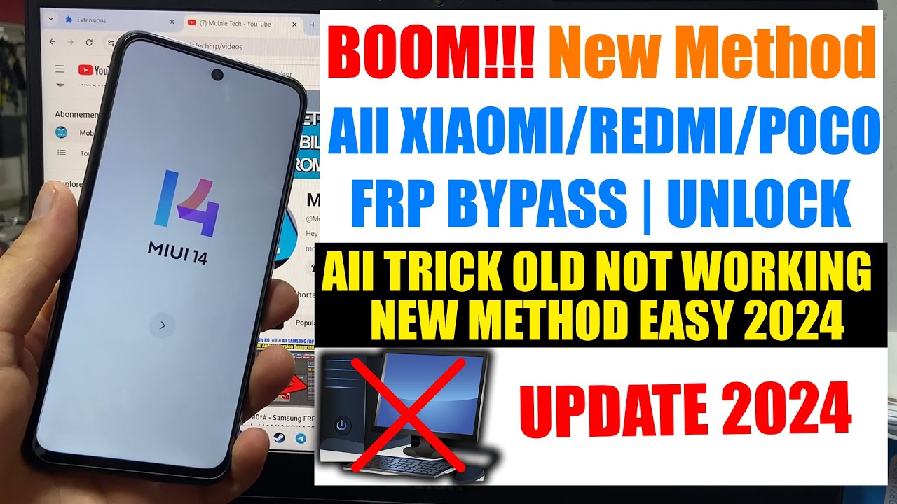 All Xiaomi Miui 14 FRP Bypass – Android 13 Bypass Google All Xiaomi Miui 14 FRP Bypass – Android 13 Bypass Google