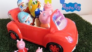 Peppa Pig E George Ganham Ovos Surpresas Do Papai Pig - Pica Pau Transformers Surprise Eggs