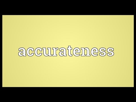 Header of accurateness