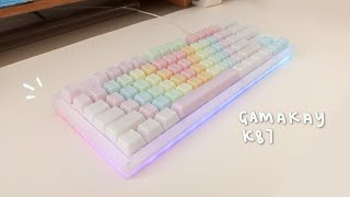 ⌨️ Aesthetic Keyboard Build - Womier (Gamakay) K87, Marshmallow switches, POM Je